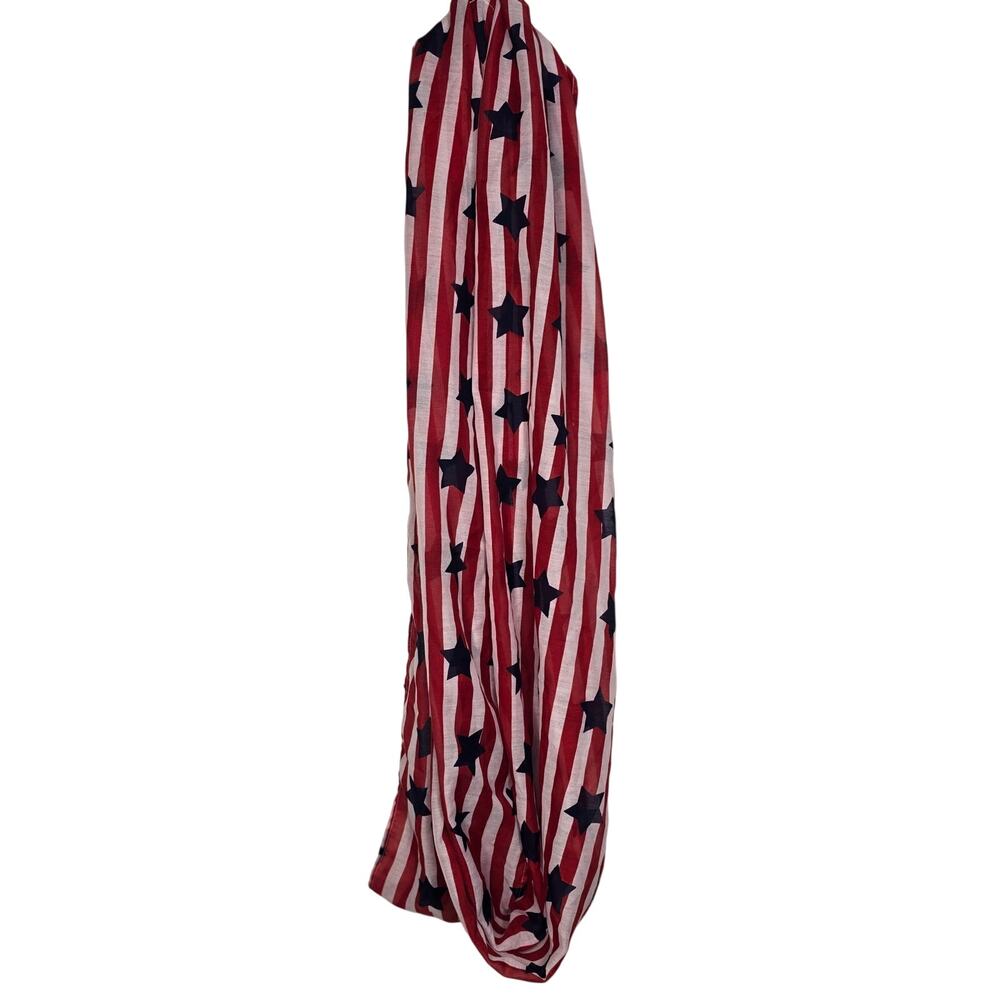 India Boutique Patriotic American Flag Infinity Scarf Stars And Stripes 250th